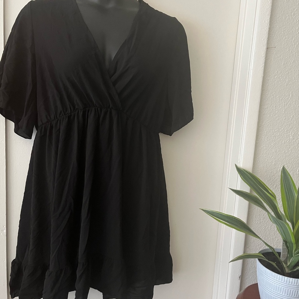 3X black summer dress